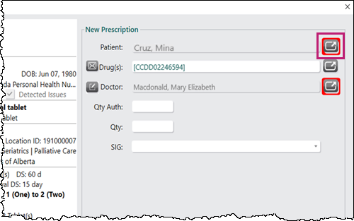 Synchronizing a Patient Folder to PrescribeIT™