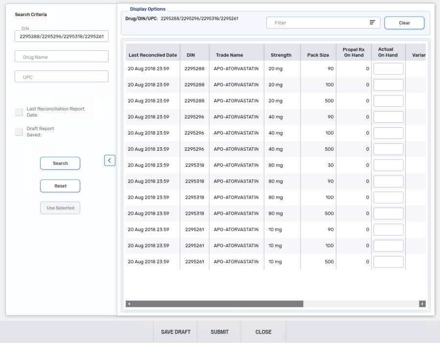 Inventory Reconciliation