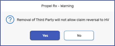 Third Party Removal Warning