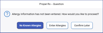 Allergy Check Prompt