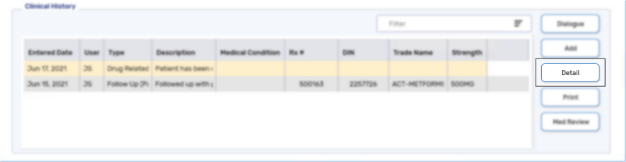 Detailing a Clinical Note