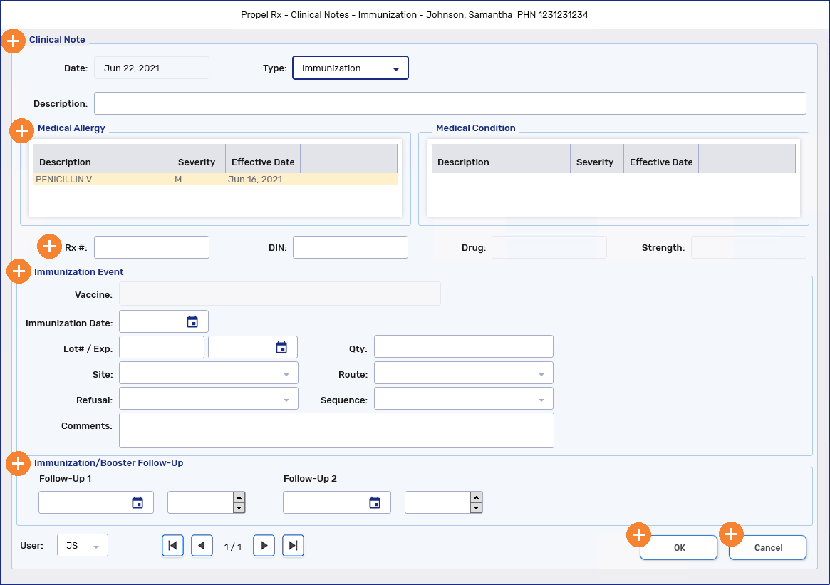 Clinical Notes - Immunization Window Overview