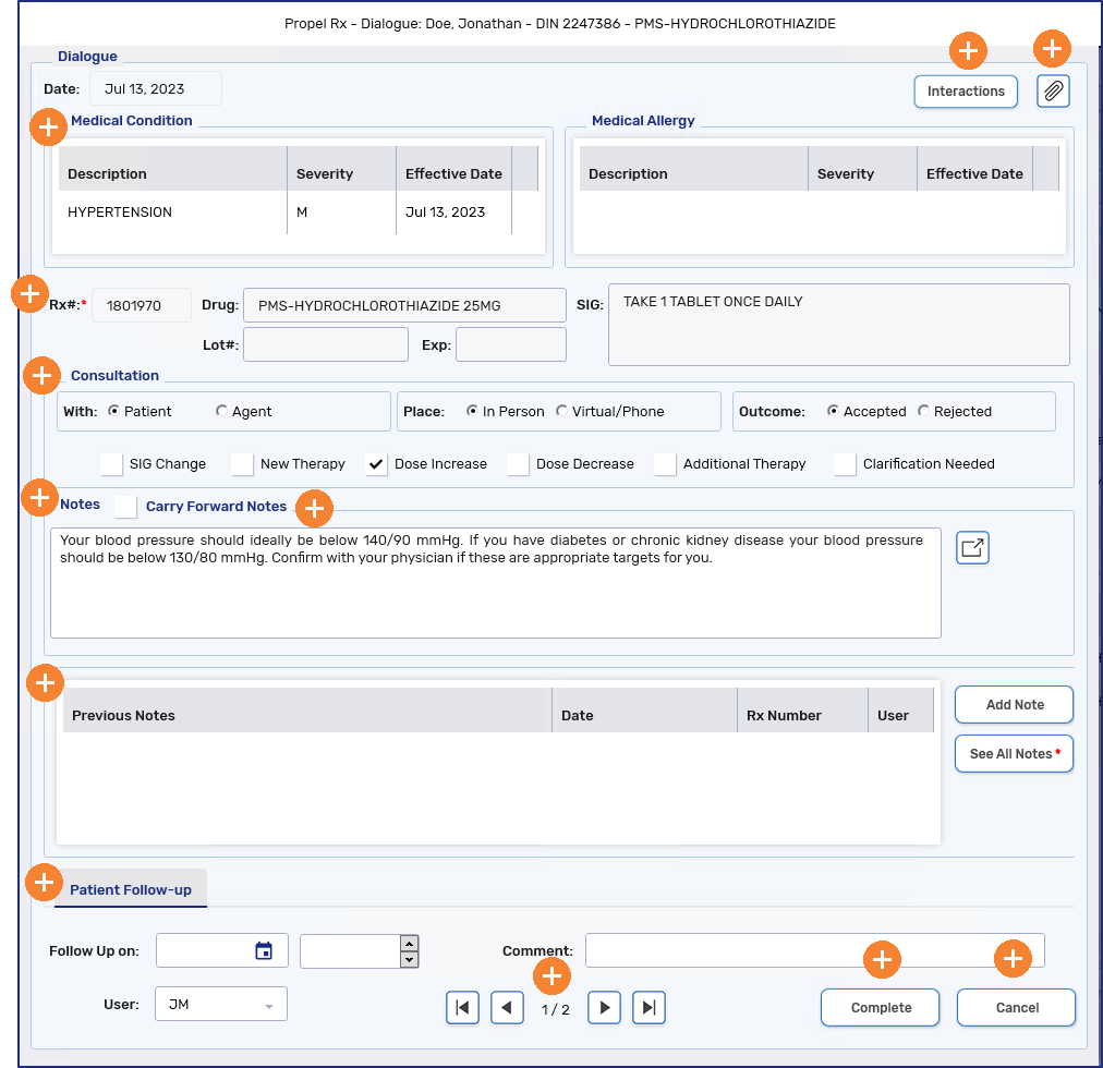 Dialogue Window Overview